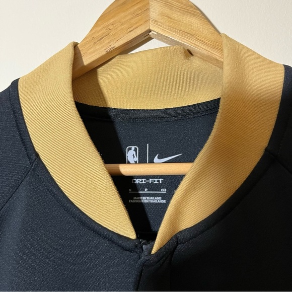 NIKE Toronto Raptors City Edition Dri-Fit Black and Gold Zip Up Mens SP - Picture 4 of 13